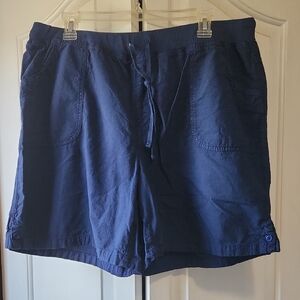 Erika Navy Cargo Shorts with Draw String Waistband